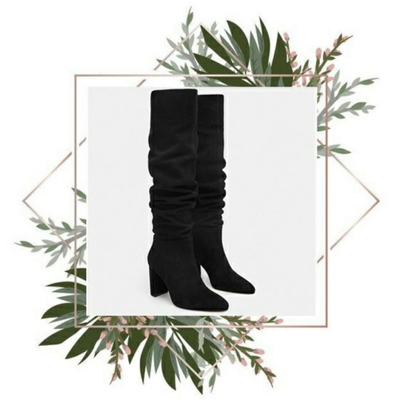 Zara Shoes - 𝙇𝘼𝙎𝙏 𝘾𝙃𝘼𝙉𝘾𝙀!! ZARA | Suede slouchy boots